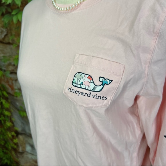 VINEYARD VINES Pink Long Sleeve Graphic Tee, M - Picture 3 of 8